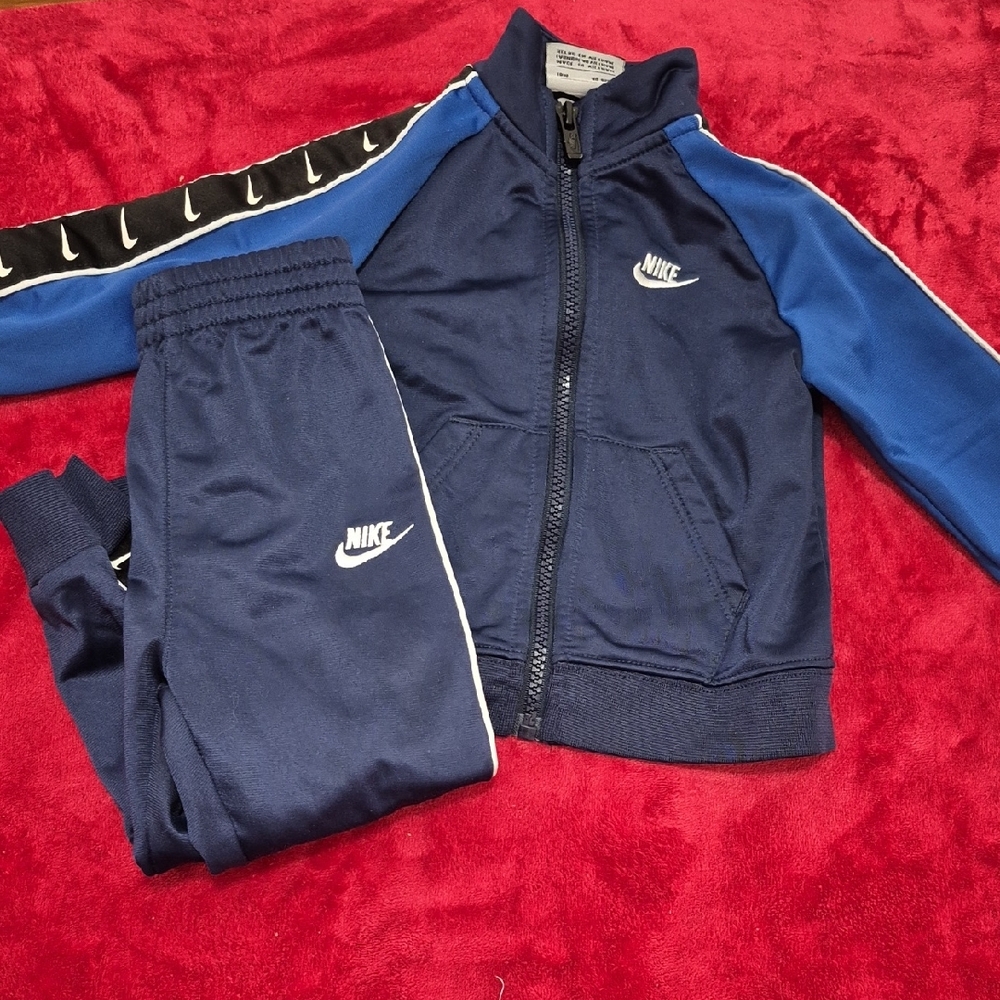 Nike Kids Navy Blue Tracksuit